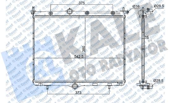 KALE 362640 Su Radyatoru Peugeot 208 18> - 2008 15> - Citroen C4 Iii 20> - Ds 3 18> 1.2 Puretech 1.5 Bluehdi [Dv5rd] [Mt] [Brazing] [380x543x16]
